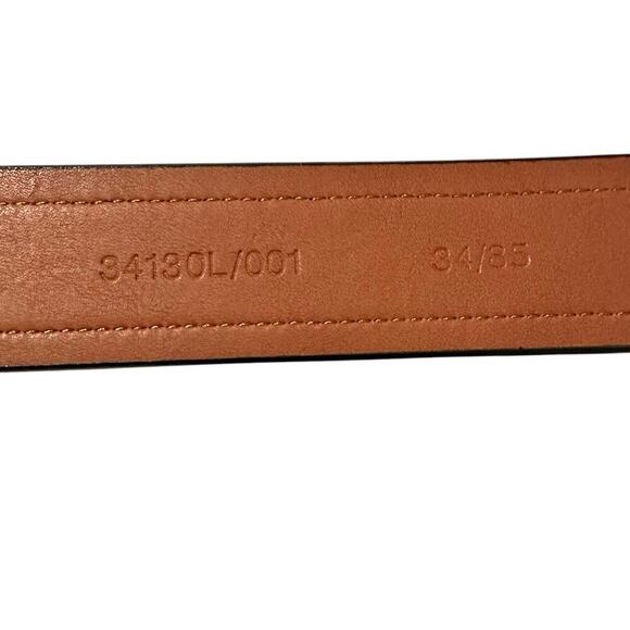 NWOT Nashville Boconi Suede Leather Belt Navy/Black 34/35 - Picture 6 of 7